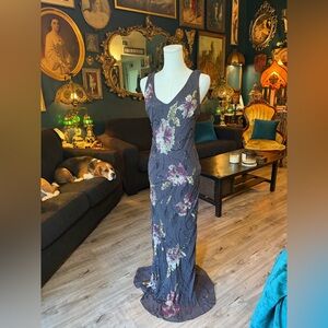 Gorgeous vintage Sue Wong Nocturne beaded silk gown Size 12